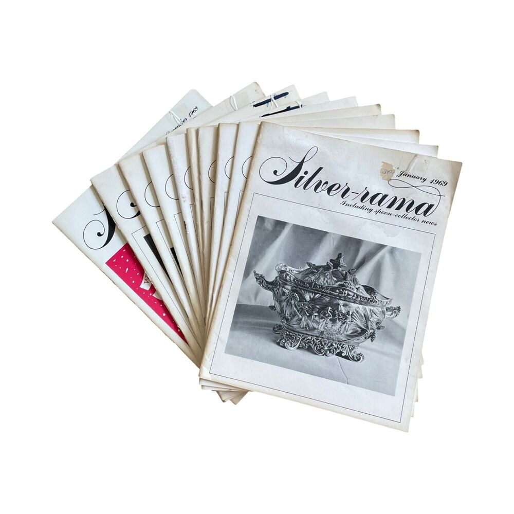 Vintage Silver-rama Magazines 1969 (lot of 11 magazines